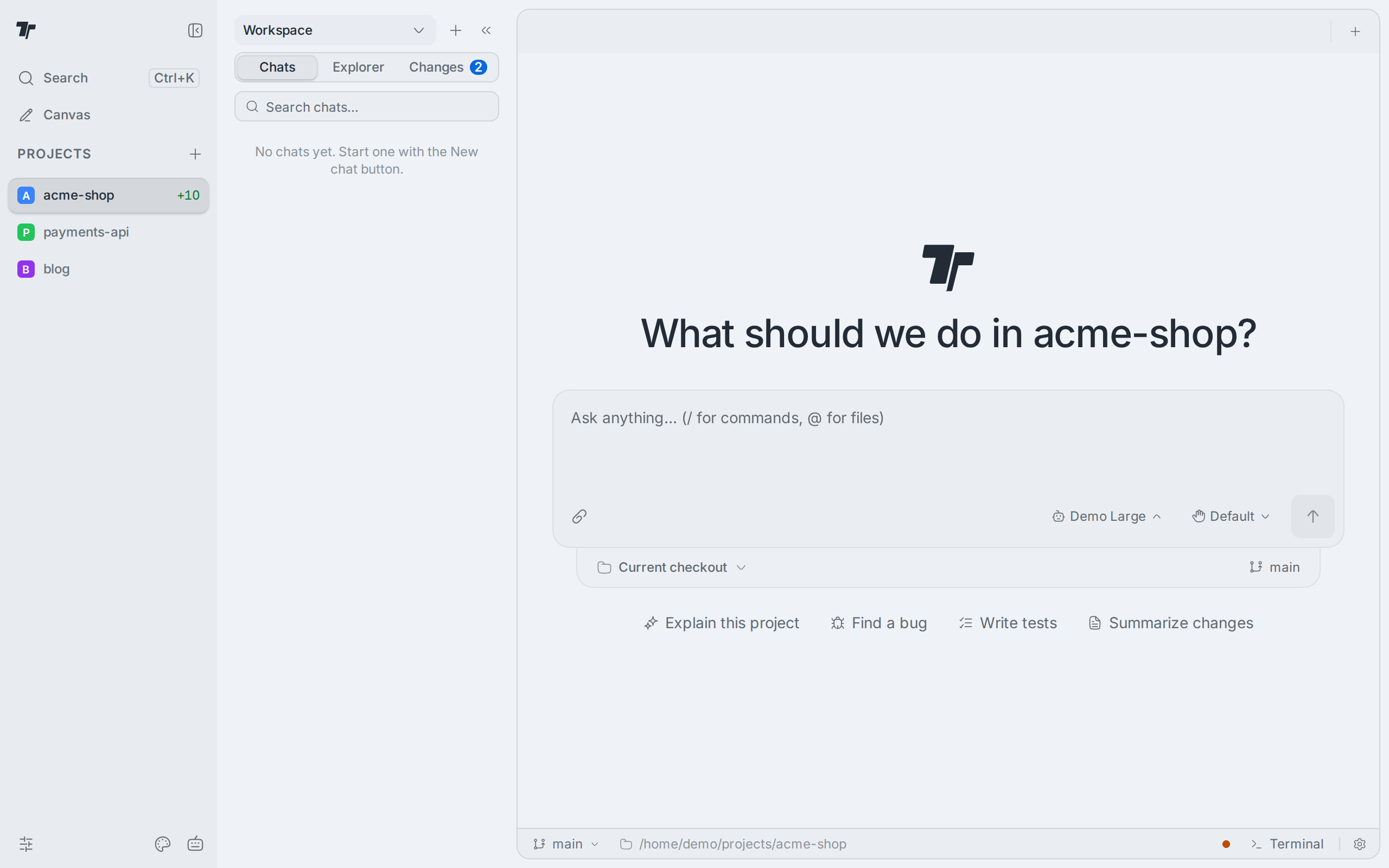 Termul with the GitHub Light theme applied